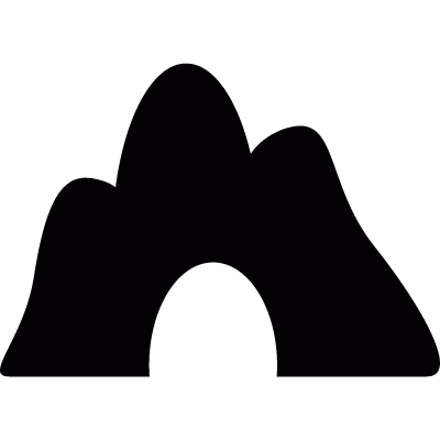 Mountain formation vector logo