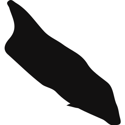 Aruba country map silhouette vector logo