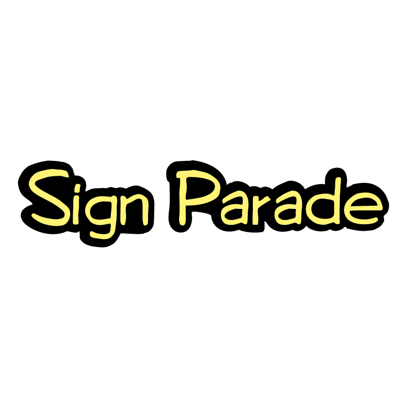 Sign Parade vector