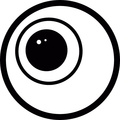 Eye ball vector logo