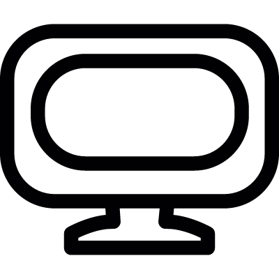 Old Monitor vector logo