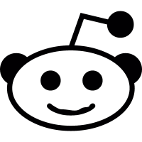 Reddit social Logo vector