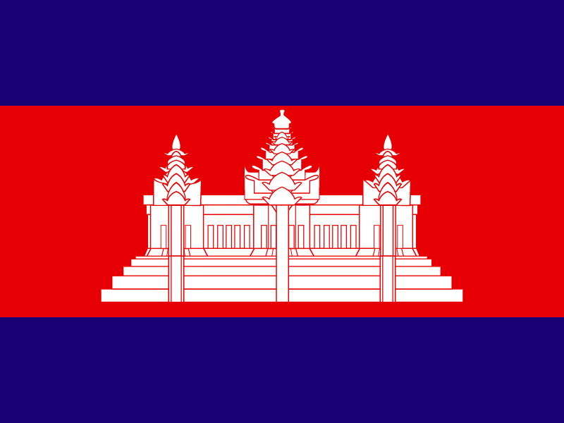 Flag of Cambodia vector