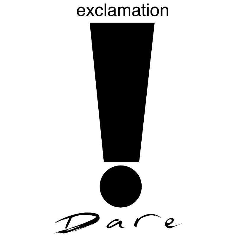 Exclamation Dare vector