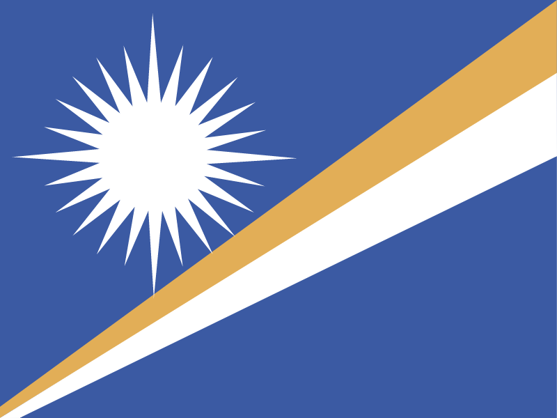 Flag of Marshall Islands vector