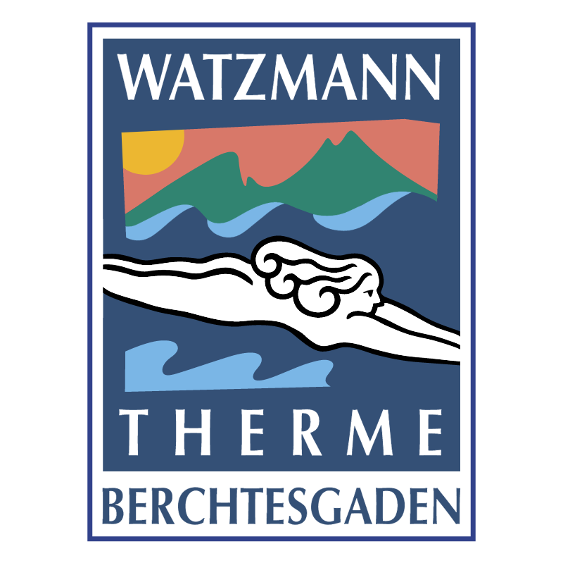Watzmann Therme Berchtesgaden vector