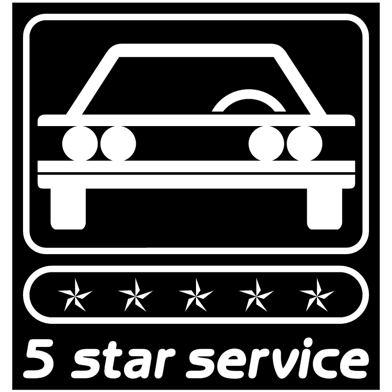5 Star Service vector logo