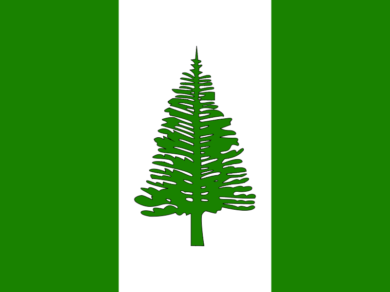 Flag of Norfolk Island vector