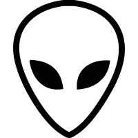 Alien head vector