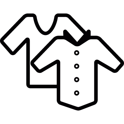 Two Shirts vector logo