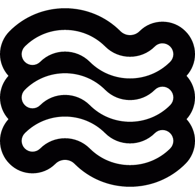 Ocean waves vector logo