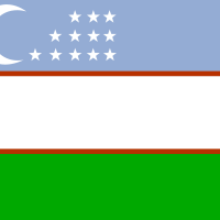 Flag of Uzbekistan vector