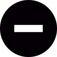 Minus symbol inside a circle vector