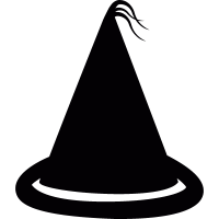 Wizard hat vector