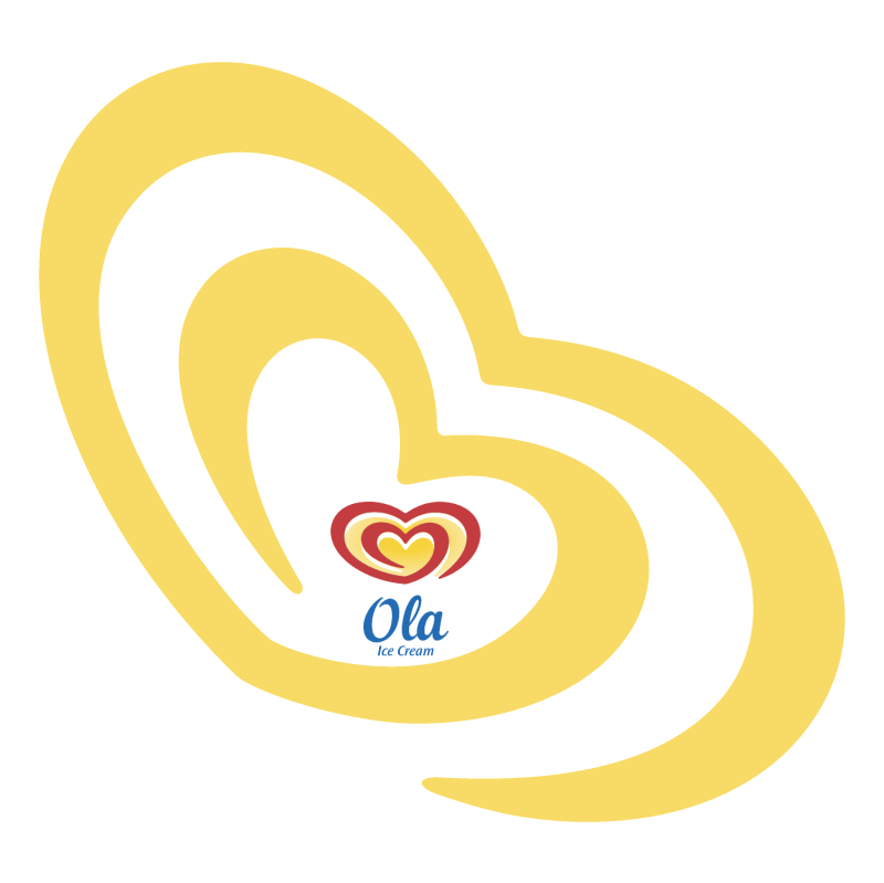 Ola Ice Cream vector logo