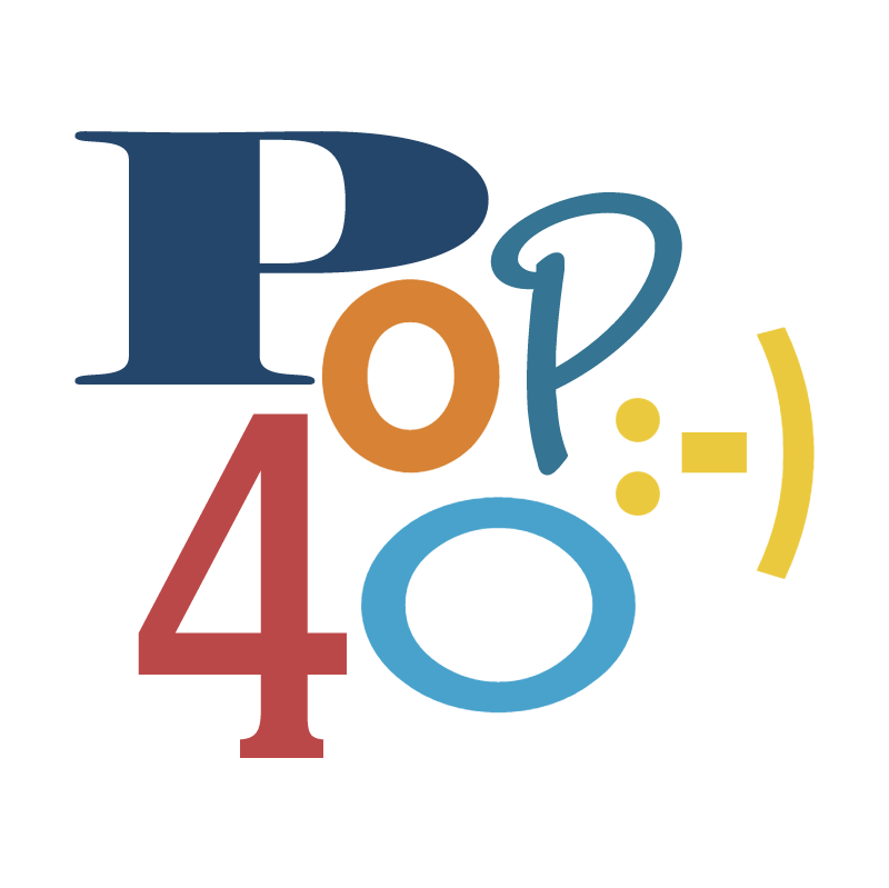 Pop 40 ) vector logo