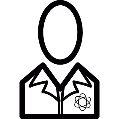 Scientist avatar vector logo