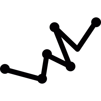 Polygonal chain vector logo