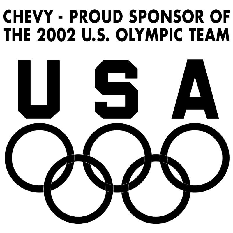 Chevy Sponsor of Olympic Team vector