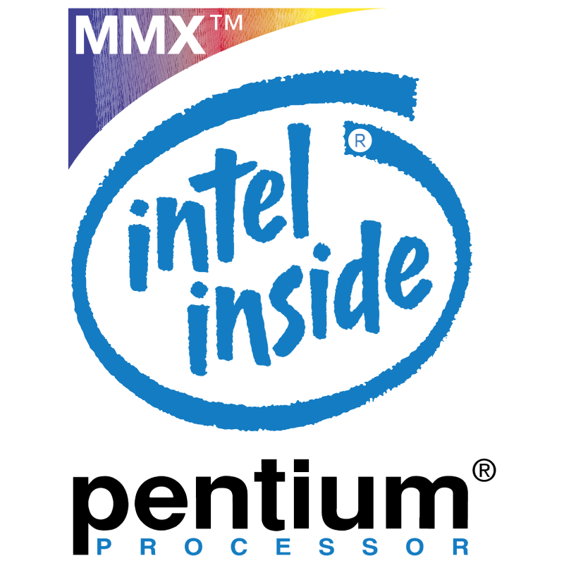 Pentium MMX Processor vector logo