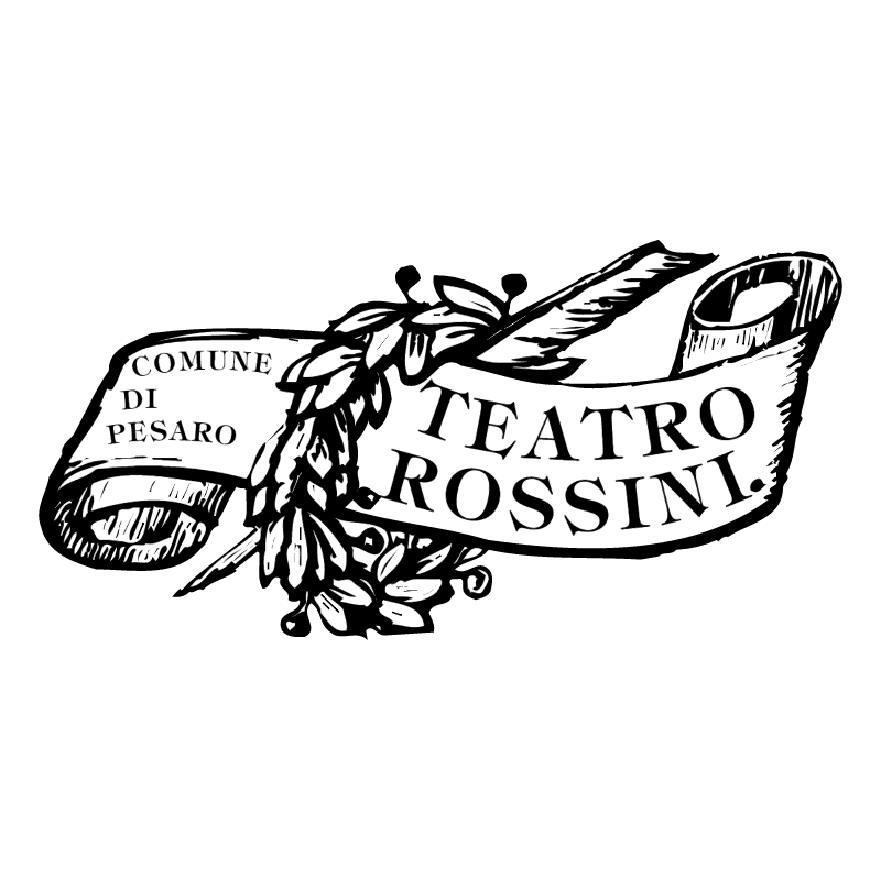 Teatro Rossini Pesaro vector