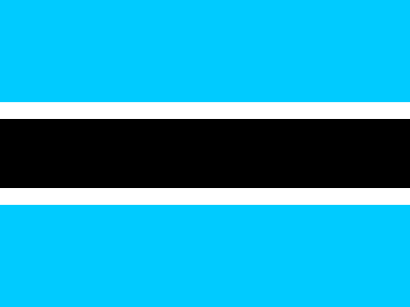 Flag of Botswana vector logo