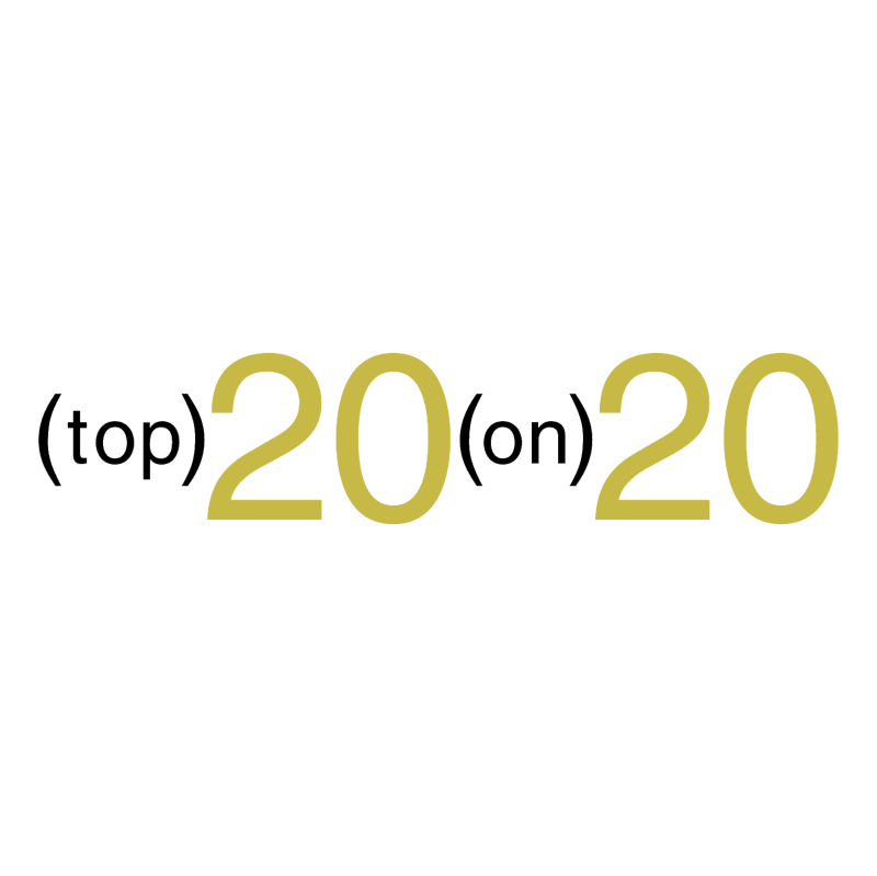 Top 20 on 20 vector logo