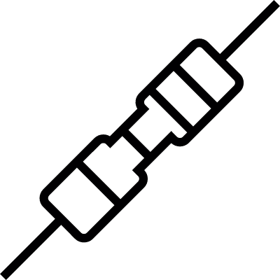Resistor, IOS 7 interface symbol vector logo