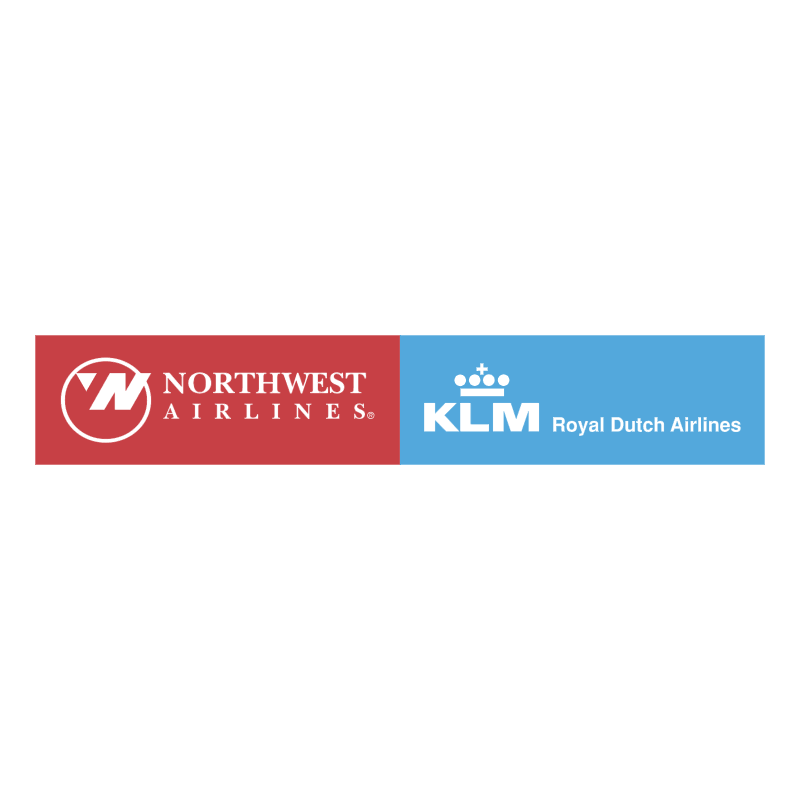 Northwest Airlines KLM vector
