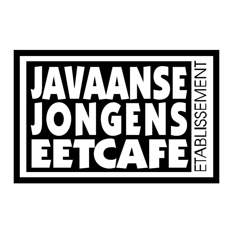 Javaanse Jongens Eetcafe vector