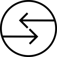 Switch arrow button vector