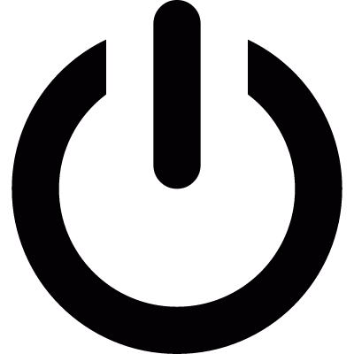 On off power button vector logo