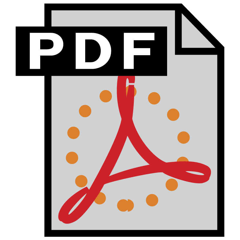 Adobe PDF vector logo