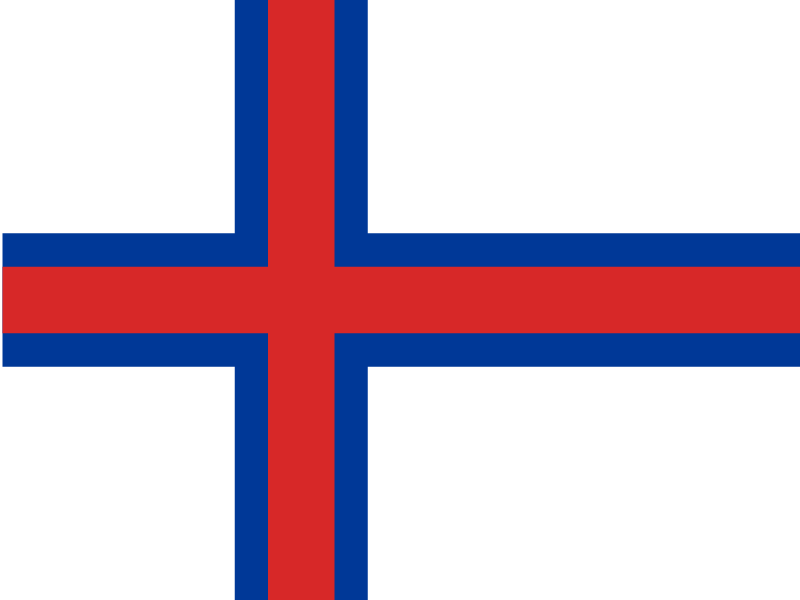 Flag of Faroe Islands vector