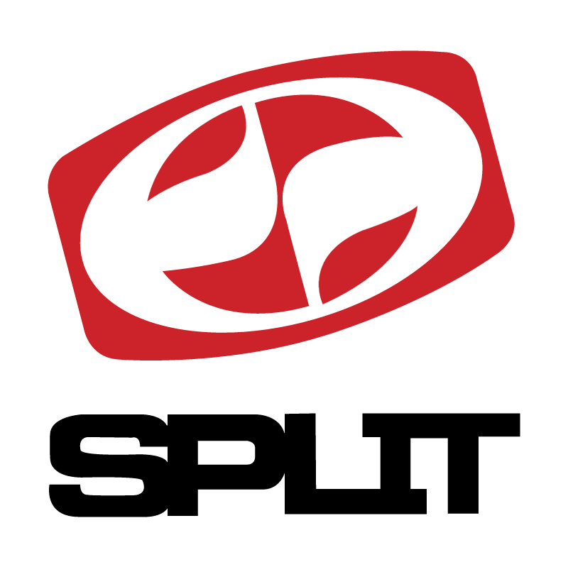 Split vector logo