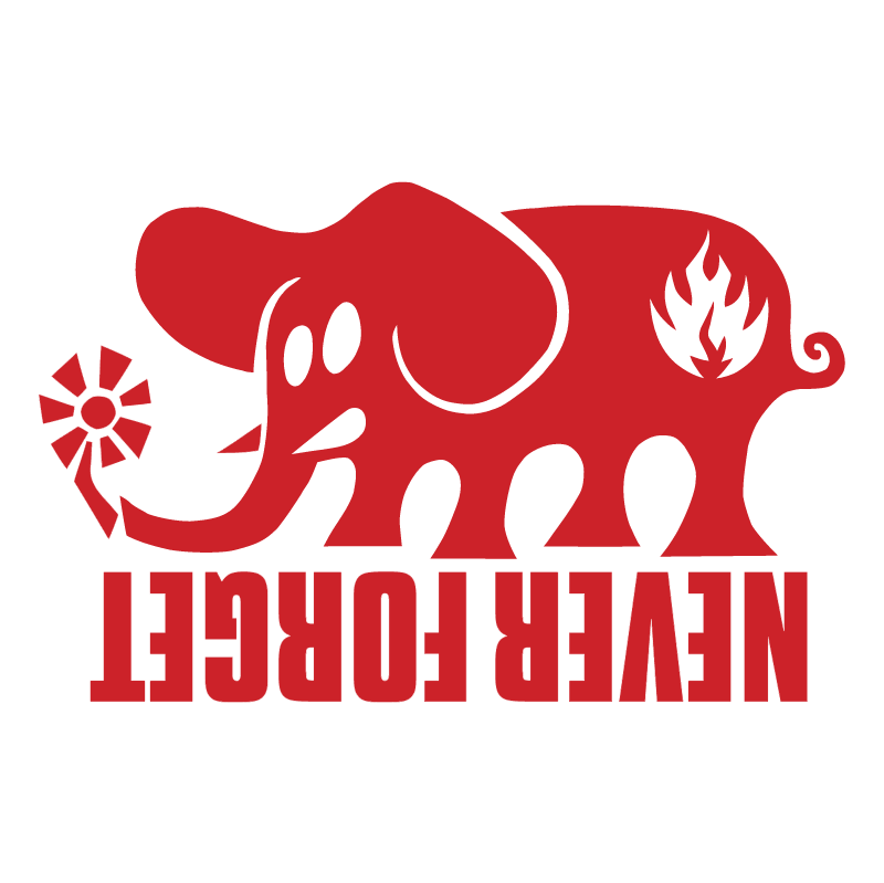 Black Label Elephant vector logo