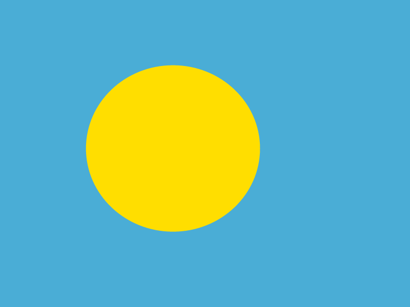 Flag of Palau vector