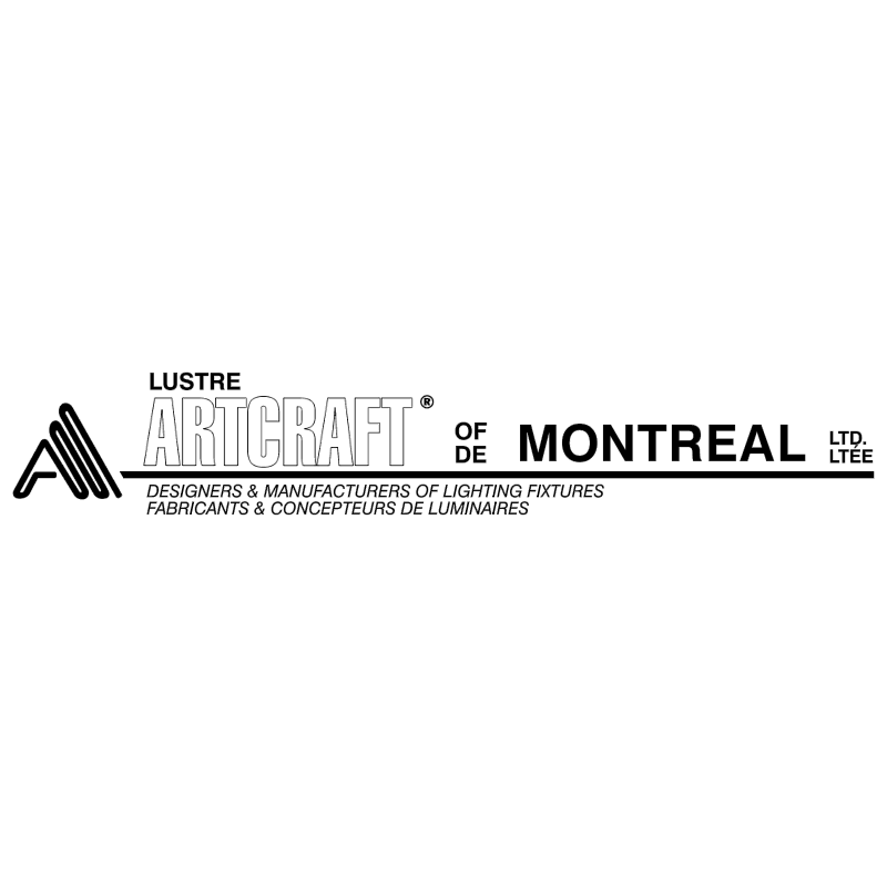 Lustre Artcraft de Montreal vector logo