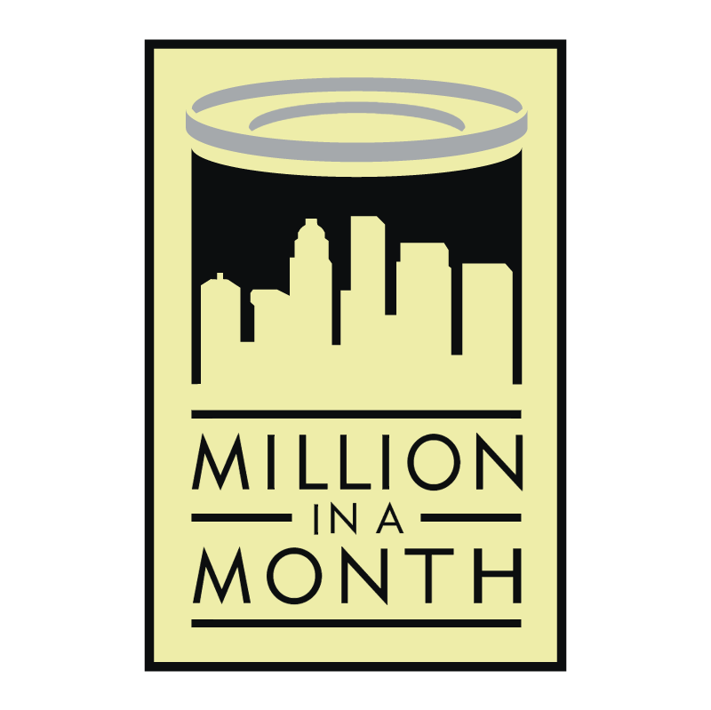 Million in a Month vector logo