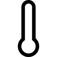 Empty thermometer vector