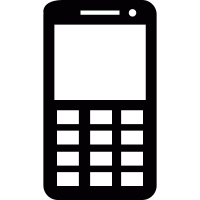 Mobile phone with buttons vector