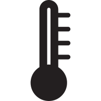 Thermometer with no heat vector