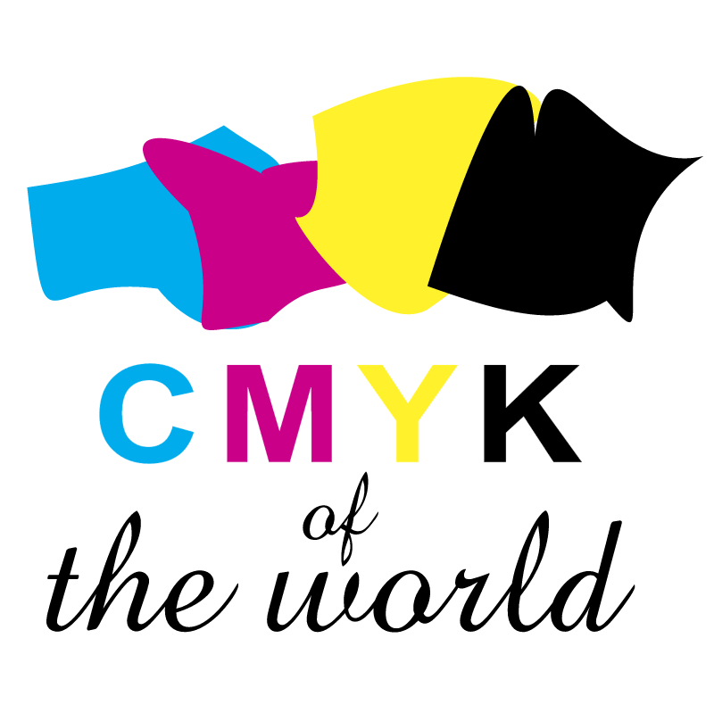 CMYK of the world vector logo