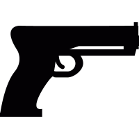 Handgun vector
