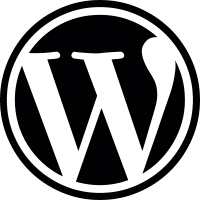 WordPress Logo Button vector