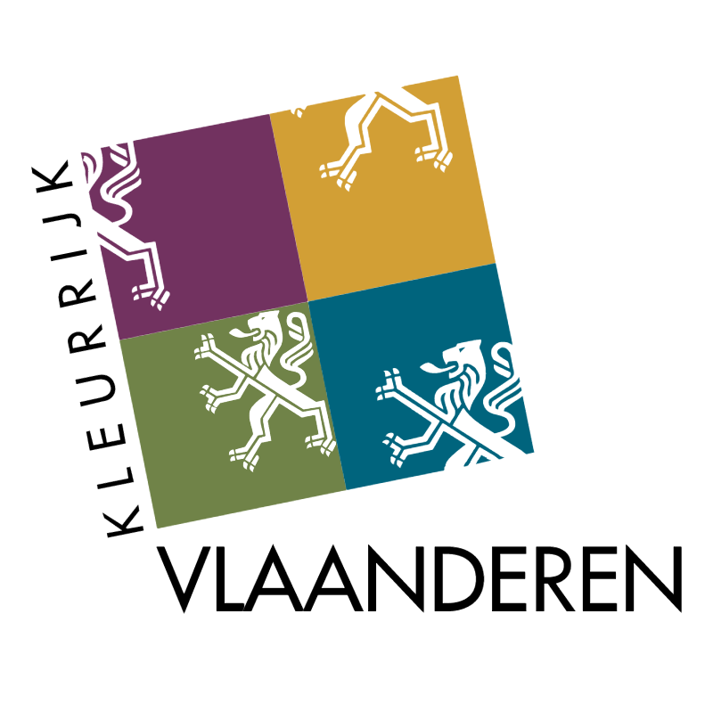 Kleurrijk Vlaanderen vector logo