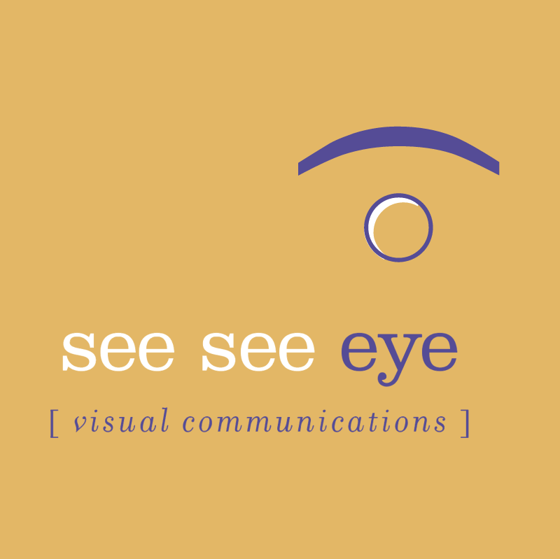see see eye vector logo