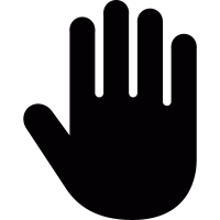 Palm of hand vector