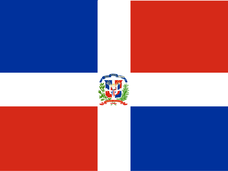 Flag of Dominican Republic vector