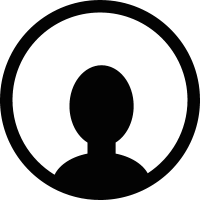 Circular avatar symbol vector